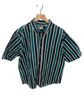 Vintage Willow Bay Striped Button-Up Shirt (Size XL)